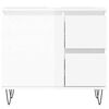 vidaXL Armoire de salle de bain blanc brillant 65x33x60 cm