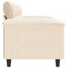 vidaXL Canap&eacute; &agrave; 3 places Beige 180 cm Tissu microfibre
