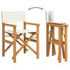 vidaXL Chaises de metteur en sc&egrave;ne pliantes lot de 2 Bois teck massif
