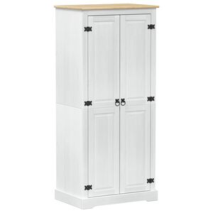 vidaXL Armoires Blanc 76 x 50 x 170 cm Pin massif