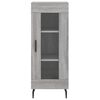 vidaXL Buffet haut Sonoma gris 34,5x34x180 cm Bois d'ing&eacute;nierie