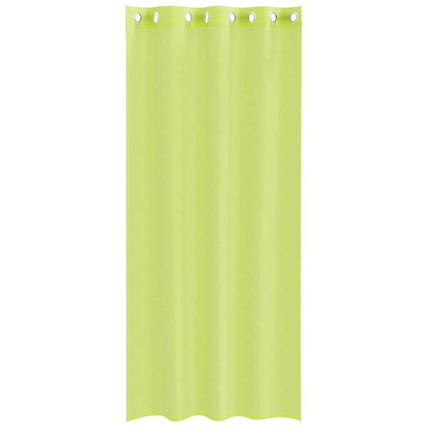 vidaXL Rideaux en voile avec &oelig;illets 2 pcs vert pomme 140x245 cm