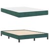 vidaXL Lit &agrave; ressorts avec matelas Vert fonc&eacute; 160 x 220 cm tissu