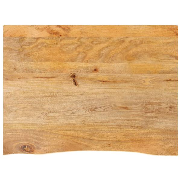 vidaXL Dessus de table &agrave; bord vivant 70x60x2,5 cm bois massif manguier
