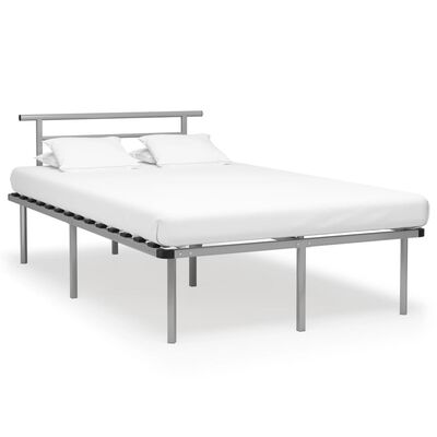 vidaXL Cadre de lit sans matelas gris métal 120x200 cm