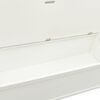 vidaXL Banc de rangement 126 cm Blanc Bois de pin solide