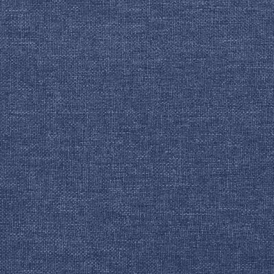 vidaXL Sommier à lattes de lit avec matelas Bleu 100x200 cm Tissu