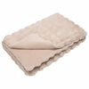 vidaXL Couverture en Fourrure de Lapin Synth&eacute;tique 4 pcs Beige
