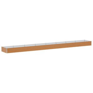 vidaXL Jardini&egrave;re sur&eacute;lev&eacute;e 775 x 100 x 36 cm Acier galvanis&eacute;