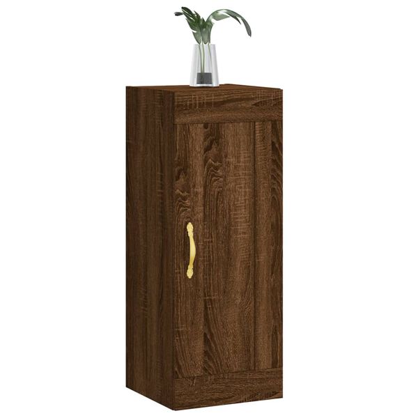 vidaXL Armoire murale ch&ecirc;ne marron 34,5x34x90 cm bois d'ing&eacute;nierie