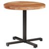 vidaXL Table de bistro Ronde &Oslash;80x75 cm Bois d'acacia massif