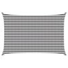 vidaXL Voile d'ombre 3 x 4 m HDPE Rectangulaire Anthracite et blanc