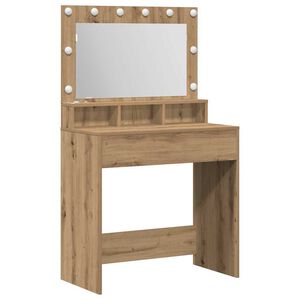 vidaXL Table de Toilette Ch&ecirc;ne artisanal 75,5 x 41 x 135 cm