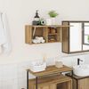 vidaXL Armoire murale de bain chêne artisanal bois d'ingénierie