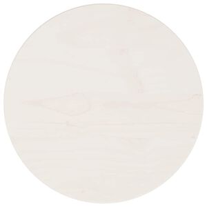 vidaXL Dessus de table rond blanc &Oslash;30x3 cm bois de pin massif