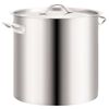 vidaXL Ensemble de 2 casseroles à bouillon 50/25 L Inox