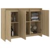 vidaXL Buffet Ch&ecirc;ne sonoma 102x33x75 cm Bois d'ing&eacute;nierie
