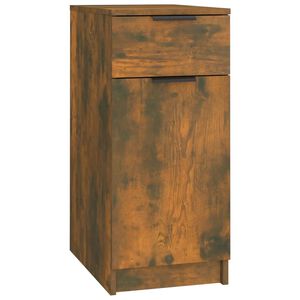 vidaXL Armoire de bureau Ch&ecirc;ne fum&eacute; 33,5x50x75 cm Bois d'ing&eacute;nierie