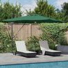 vidaXL Parasol Roma Vert 286 x 284 x 270 cm Aluminium et polyester