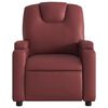 vidaXL Fauteuil inclinable Rouge bordeaux Similicuir