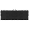 vidaXL Coussins de plancher de palette lot de 7 Noir Coton