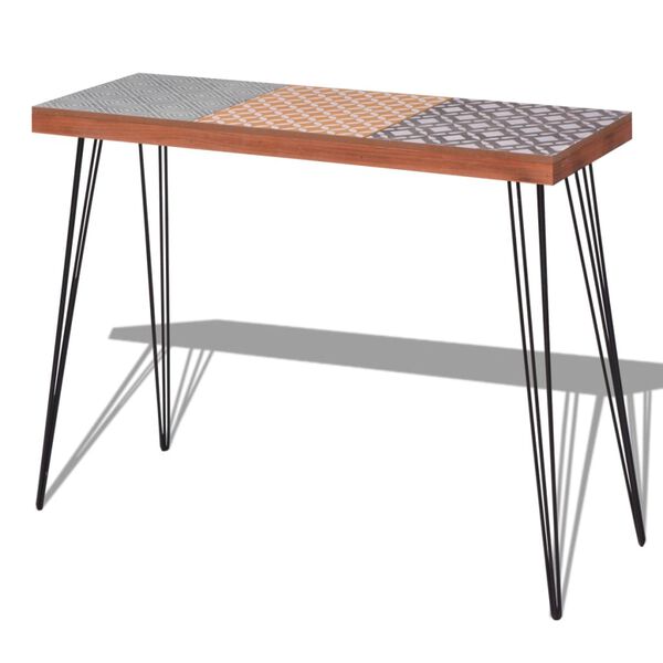 vidaXL Table console 90 x 30 x 71,5 cm Marron