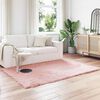 vidaXL Tapis en fausse Tafalla Rose 140 x 200 cm Polyester