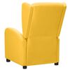 vidaXL Fauteuil inclinable &eacute;lectrique Jaune Tissu