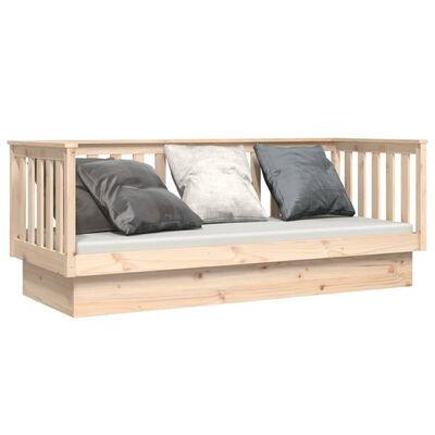 vidaXL Lit de jour sans matelas 90x190 cm bois de pin massif