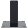 vidaXL Bases de poteau carrées 4 pcs anthracite 46x46 mm