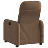 vidaXL Fauteuil de massage inclinable Marron Tissu