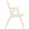 vidaXL Chaises de jardin lot de 4 Plastique Blanc