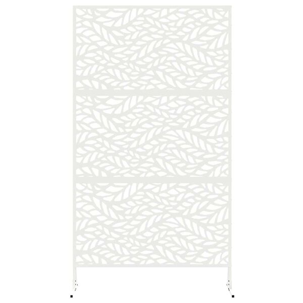 vidaXL &Eacute;cran de confidentialit&eacute; Blanc 100 x 50 x 180 cm Acier