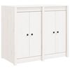 vidaXL Armoire de cuisine d'ext&eacute;rieur blanc bois de pin massif