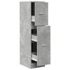 vidaXL Armoire d'apothicaire gris b&eacute;ton 30x41x118 cm bois d'ing&eacute;nierie