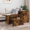 vidaXL Table console Ch&ecirc;ne fum&eacute; 91,5 x 35 x 38,5 cm Bois d'ing&eacute;nierie