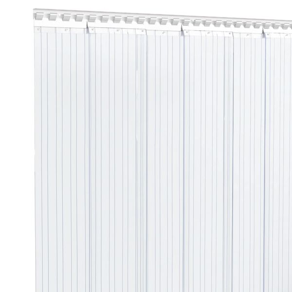 vidaXL Rideau de porte transparent 300 mmx2,6 mm 25 m PVC