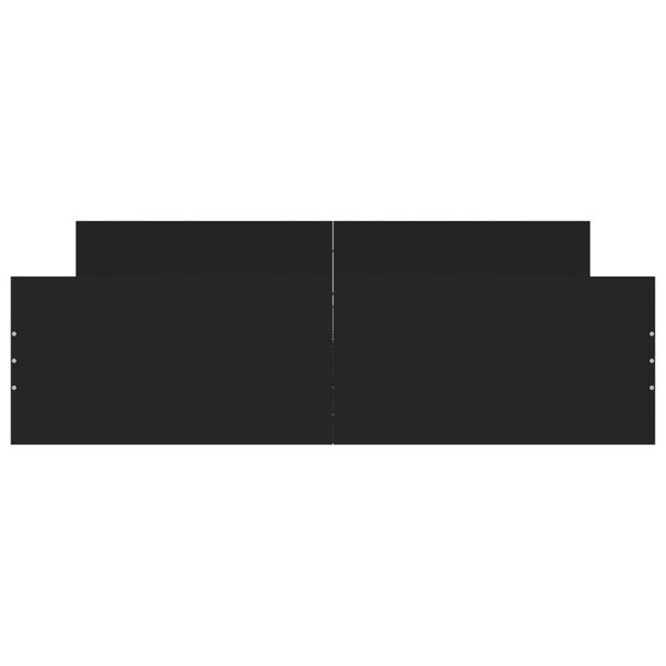 vidaXL Cadre de lit sans matelas noir 160x200 cm