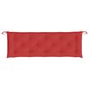 vidaXL Coussins de banc jardin lot de 2 rouge 150x50x7 cm tissu Oxford