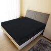vidaXL Draps-housses Jersey 2 pcs Noir 90x200 cm Coton
