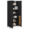 vidaXL Haut Armoire Chêne noir 69,5 x 34 x 180 cm Bois d'ingénierie