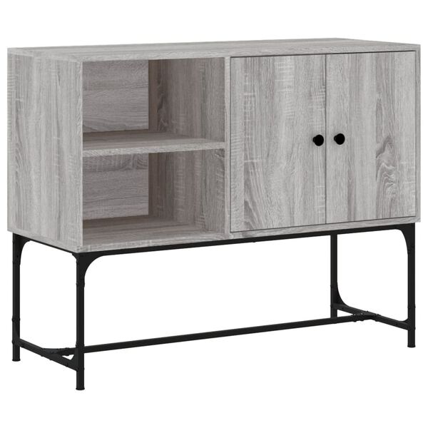 vidaXL Buffet sonoma gris 100x40x79,5 cm bois d'ing&eacute;nierie