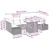 vidaXL Ensemble de canap&eacute; de jardin 8 pcs Beige et Gris clair