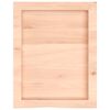 vidaXL &Eacute;tag&egrave;re murale 40x50x(2-4)cm bois de ch&ecirc;ne massif non trait&eacute;