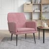 vidaXL Fauteuil Rose 62x79x79 cm Velours