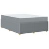 vidaXL Cadre de lit avec matelas Gris clair 140 x 200 cm tissu