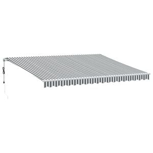 vidaXL Auvent r&eacute;tractable automatique anthracite et blanc 450x350 cm