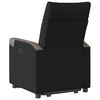 vidaXL Fauteuil inclinable noir tissu