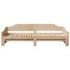 vidaXL Lit de jour et lit gigogne sans matelas 90x200 cm bois massif
