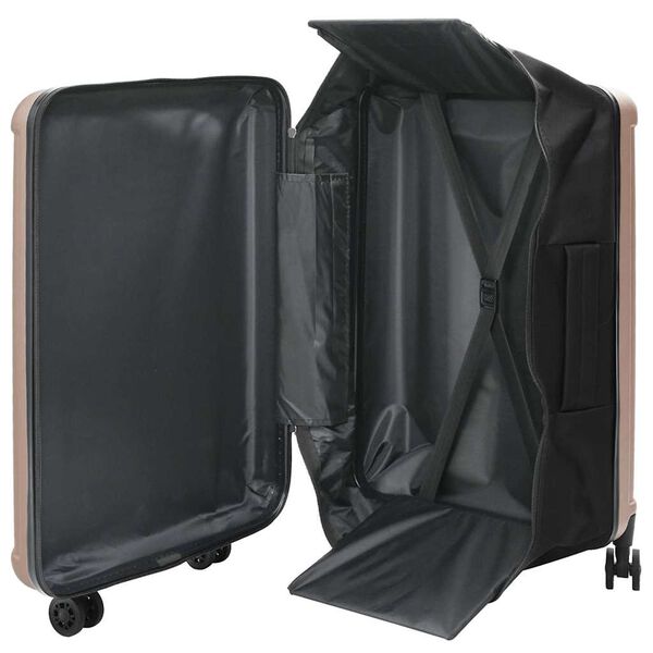 vidaXL Valise avec verrouillage dor&eacute; rose 50 x 30 x 76 cm Plastic ABS